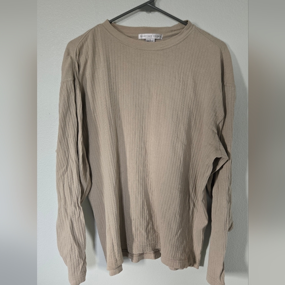 Geoffrey Beene Tan Men's Shirt Size Medium
